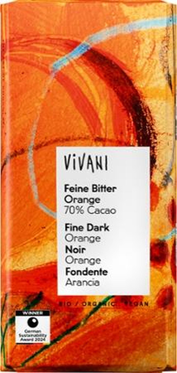 Produktfoto zu Feine Bitter Orange Schokolade 100g