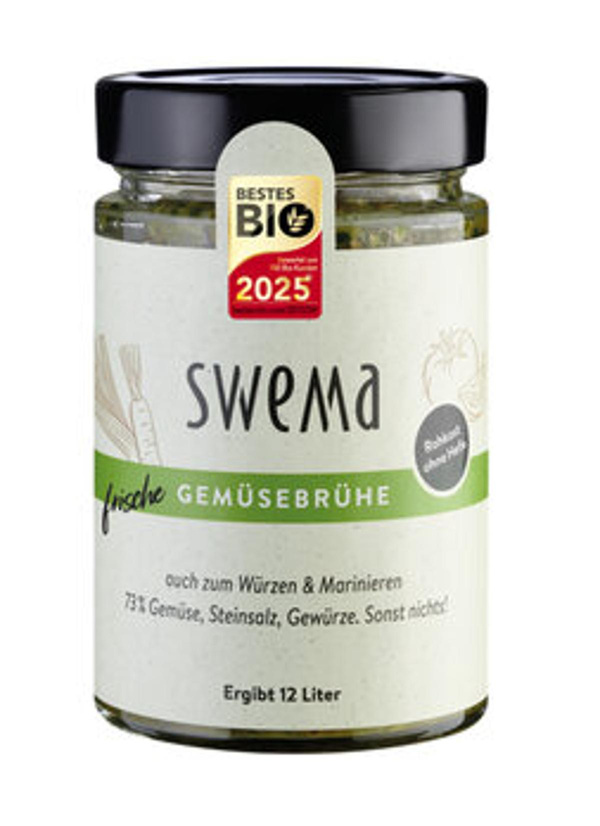 Produktfoto zu Gemüsebrühe, roh und hefefrei SweMa 320g