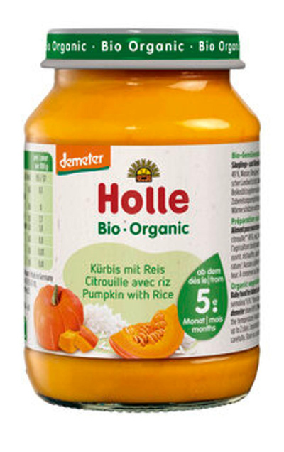 Produktfoto zu Kürbis mit Reis (Holle) 190g