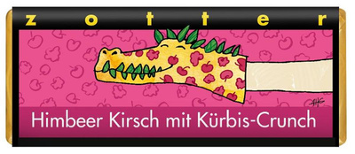 Produktfoto zu Himbeer Kirsch mit Kürbis-Crunch 70g
