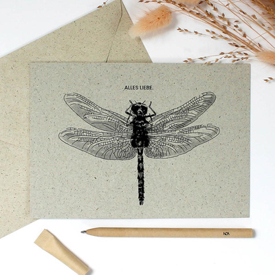 Produktfoto zu Postkarte Alles Liebe