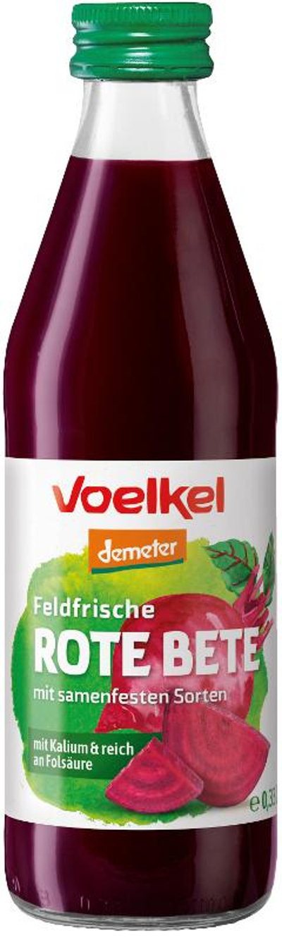 Produktfoto zu Rote Bete Saft feldfrisch 0,33l