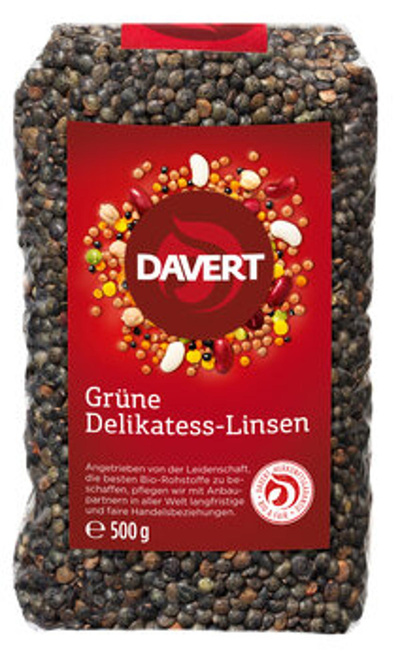 Produktfoto zu Grüne Delikatess-Linsen 500g