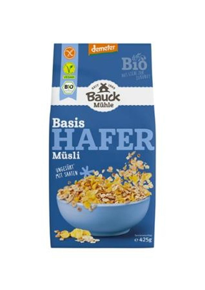 Produktfoto zu Hafer Müsli Basis ungesüßt, glutenfrei, Demeter