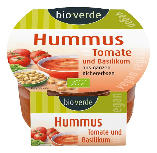 Produktfoto zu Frischer Veganer Brotaufstrich Tomate Basilikum 150g