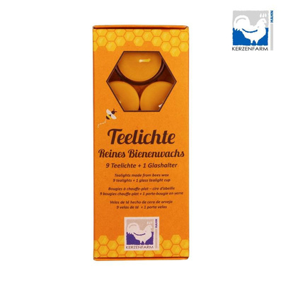 Produktfoto zu 9 Teelichte o. Aluhülle+ 1 Glashallter