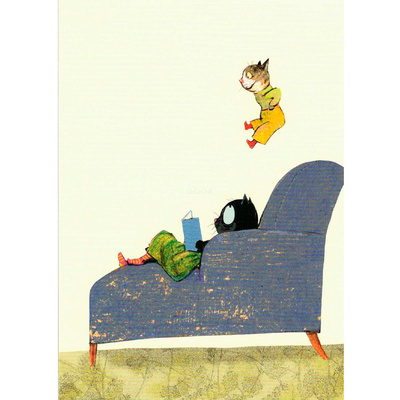 Produktfoto zu Postkarte Sesselattacke