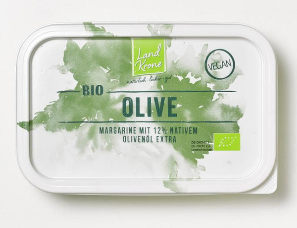 Produktfoto zu Landkrone Bio Olive Margarine 250g