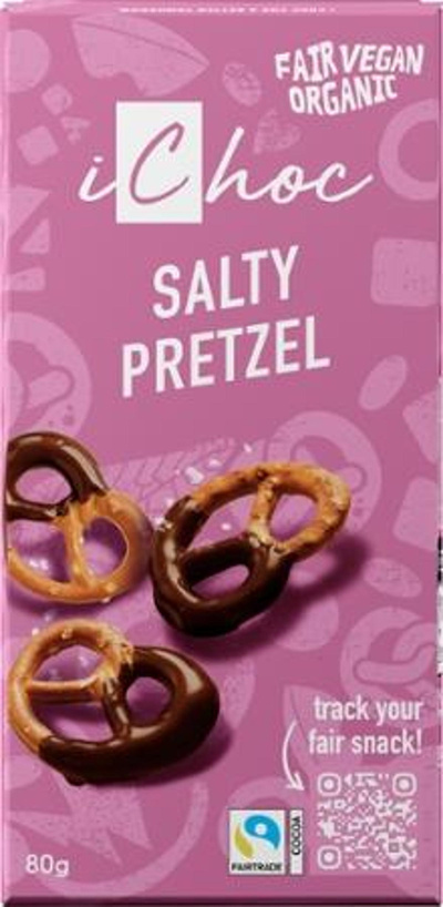 Produktfoto zu iChoc Salty Pretzel, vegan, fairtrade