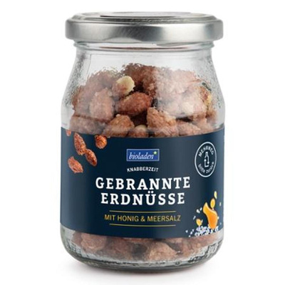 Produktfoto zu b*gebrannte Erdnüsse mit Honig & Salz