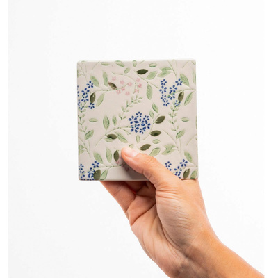 Produktfoto zu Untersetzer Vintage Garden blau