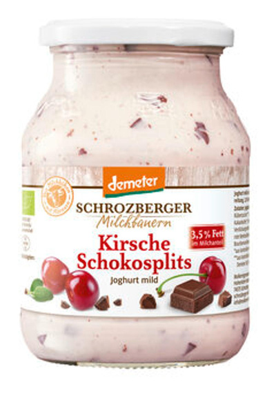 Produktfoto zu Joghurt Kirsche Schokosplits 3,5%