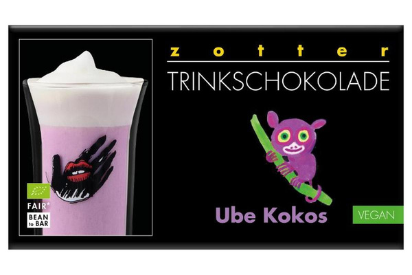 Produktfoto zu Trinkschokolade Ube Kokos