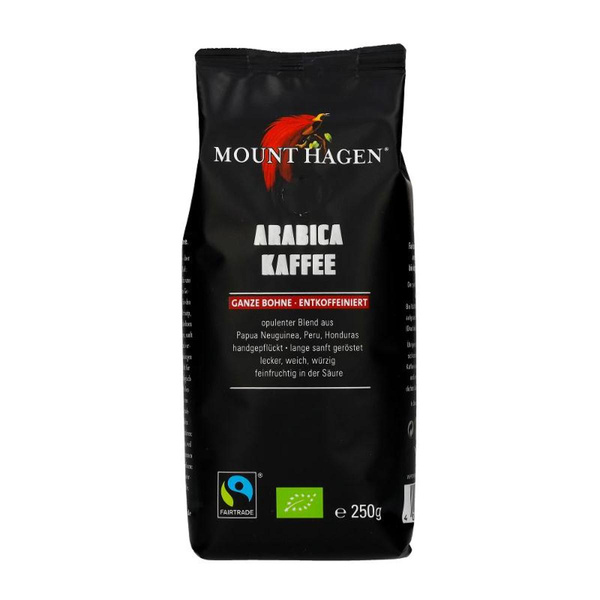 Produktfoto zu Röstkaffee ganze Bohne entkoffeiniert