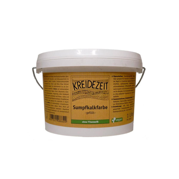 Produktfoto zu Sumpfkalkfarbe -GEFÜLLT- 1l