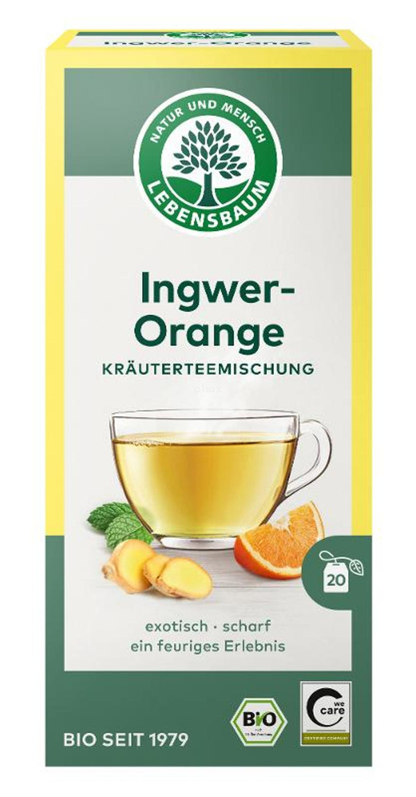 Produktfoto zu Ingwer Orange Tee (Aufgussbeutel je 1,5g) 40g