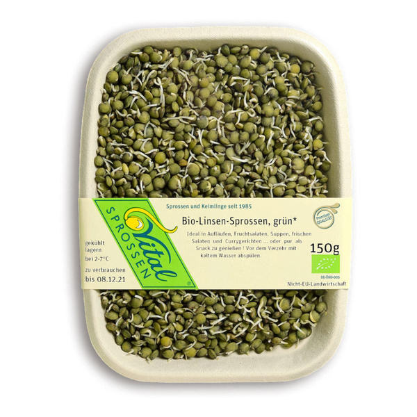 Produktfoto zu Linsensprossen grün 150g
