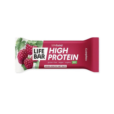 Produktfoto zu Lifebar High Protein Raspberry Riegel (Himbeere)