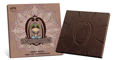 Produktfoto zu Schokolade Schoko Schamane 60% Kakao