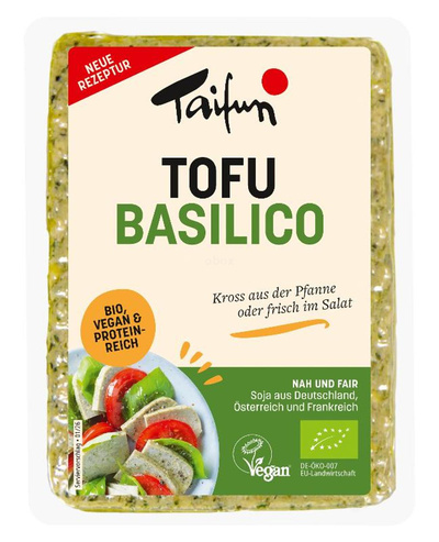 Produktfoto zu Tofu Basilico 200g