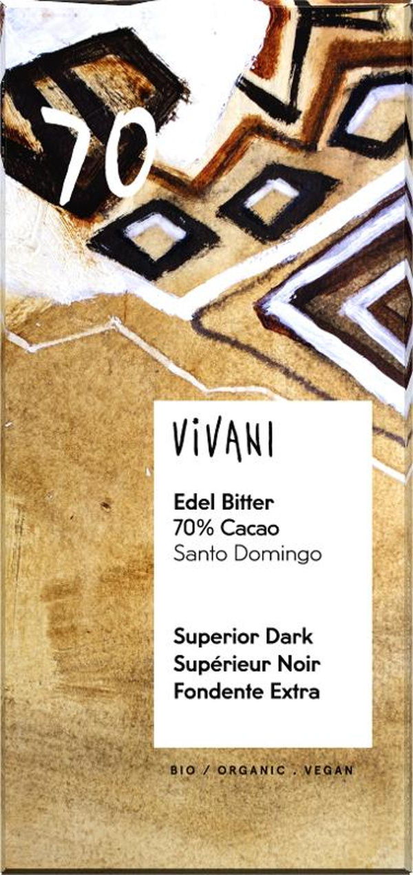 Produktfoto zu Schokolade Edel Bitter - Santo Domingo, 70% Kakao 100g