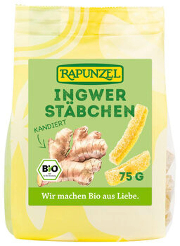 Produktfoto zu Ingwerstäbchen kandiert 75g