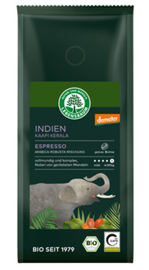 Produktfoto zu Kaapi Kerala Espresso, Bohne, Demeter 250g