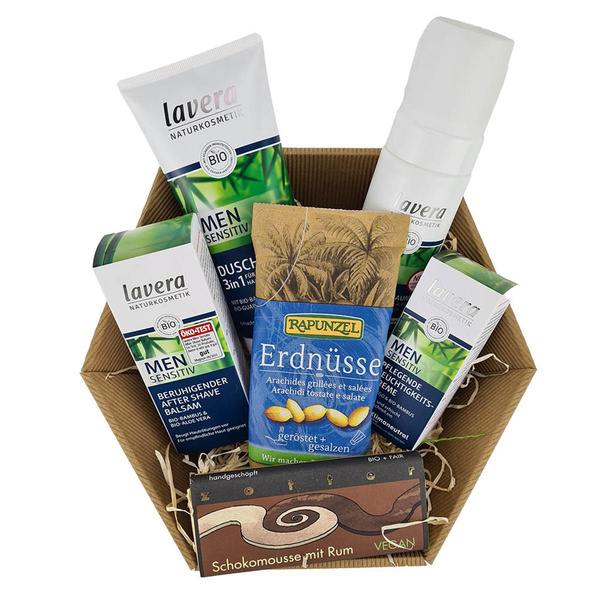 Produktfoto zu Präsentkorb Pflegeset Mann