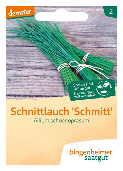 Produktfoto zu Saatgut Schnittlauch mittelgrobröhrig Schmitt, BING