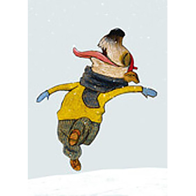Produktfoto zu Postkarte Schneeflocken