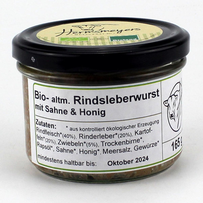 Produktfoto zu Altmärker Rindsleberwurst 165g
