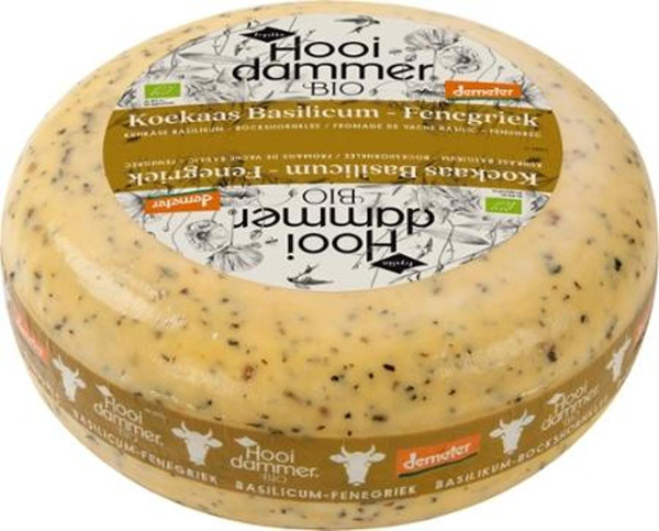 Produktfoto zu Basilikum_Bockshornklee-Käse, 50%, Demeter