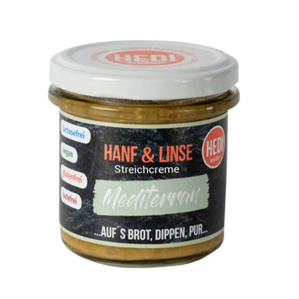 Produktfoto zu Hanf & Linse Mediterran Brotaufstrich