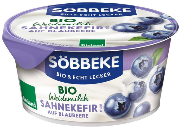 Produktfoto zu Sahnekefir auf Blaubeere - Weidemilch