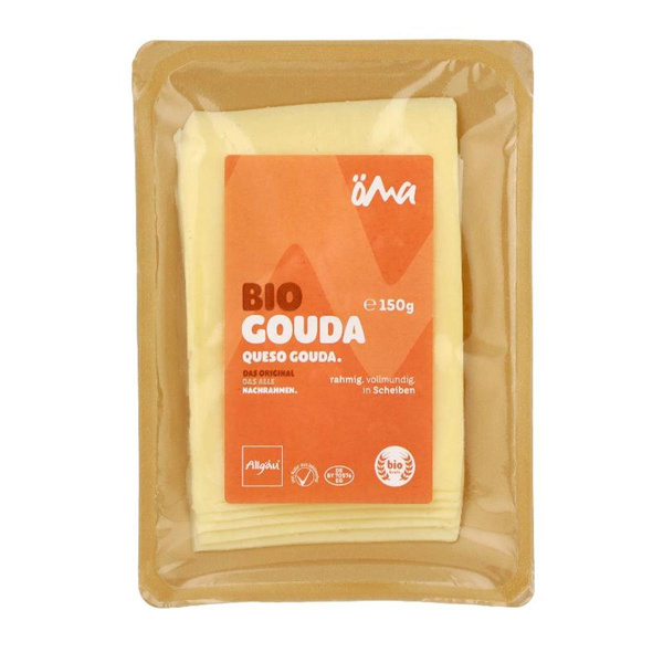 Produktfoto zu ÖMA Gouda Scheiben, 48% Bioland