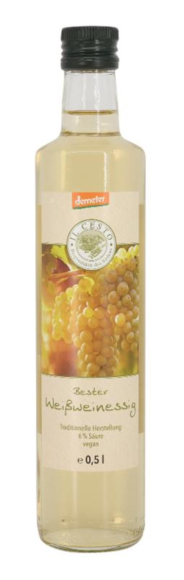Produktfoto zu Weißweinessig, 6% Säure, Demeter