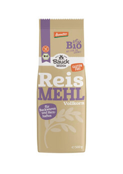 Produktfoto zu Reismehl-Vollkorn-glutenfrei-  500g