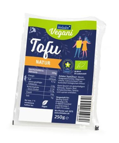 Produktfoto zu b*Tofu natur, vakuum 250g