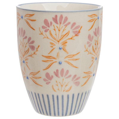 Produktfoto zu Becher floral orange