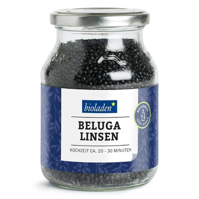 Produktfoto zu Belugalinsen im Pfandglas