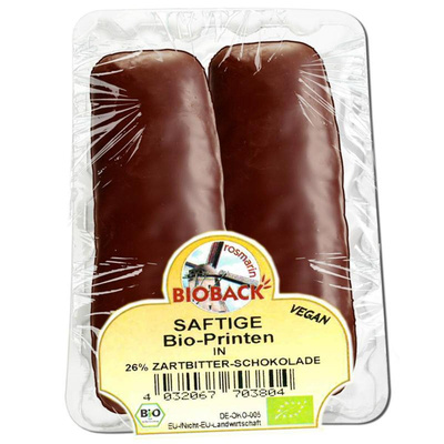 Produktfoto zu Saftige Printen Zartbitter (Schale) vegan 55g