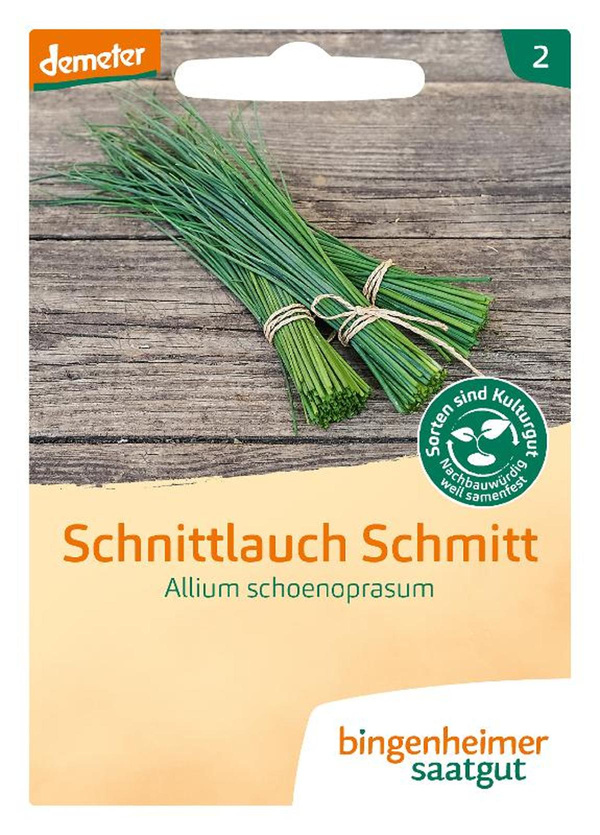 Produktfoto zu Saatgut Schnittlauch mittelgrobröhrig Schmitt, BING