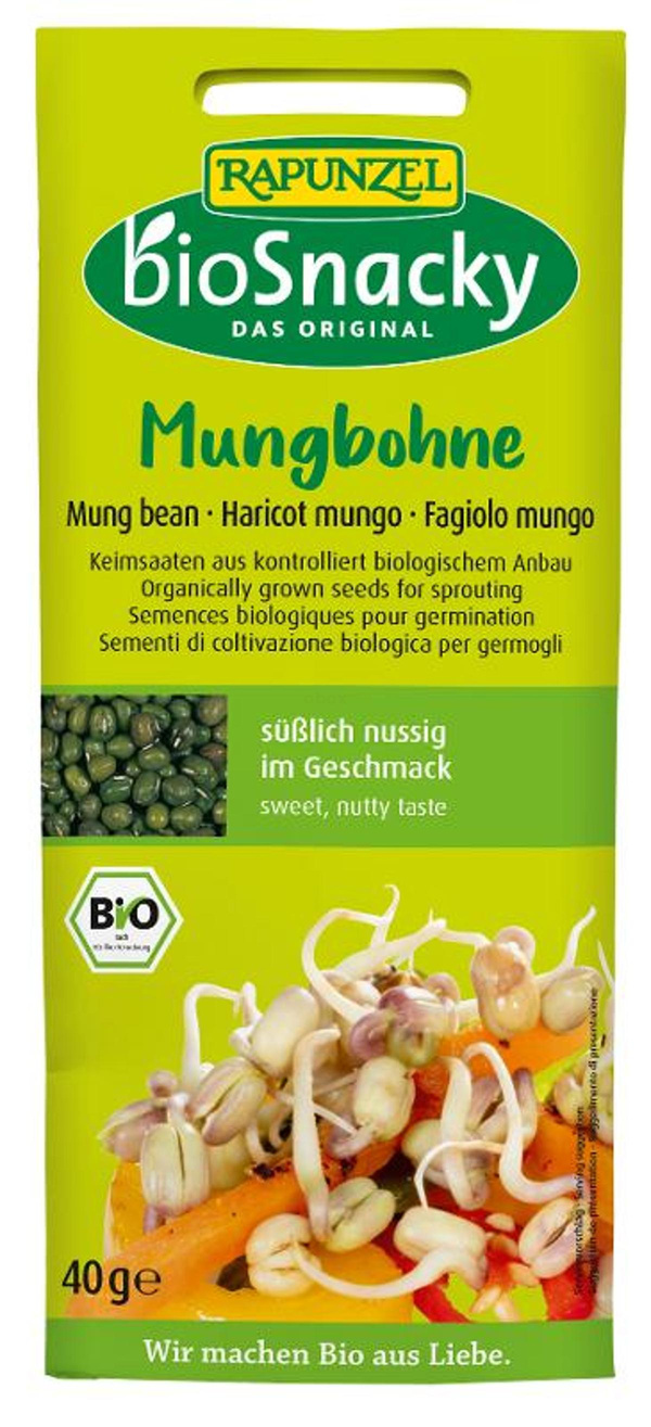 Produktfoto zu Keimsaat Mungbohne bioSnacky 40g