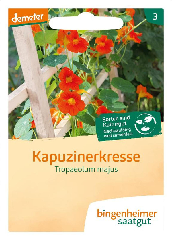 Produktfoto zu Saatgut Kapuzinerkresse (rankend)
