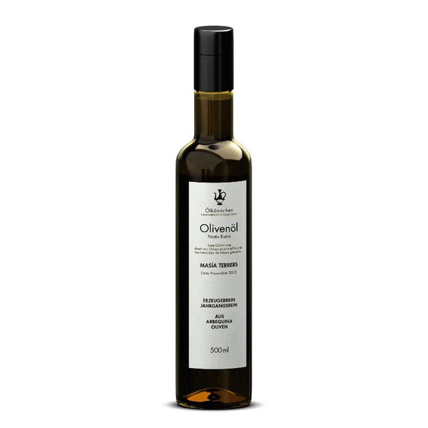 Produktfoto zu Ölkännchen Olivenöl  Masia Terrers Arbequina, Spanien 500ml