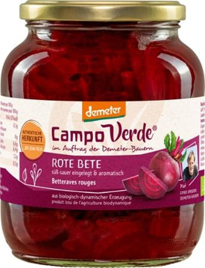 Produktfoto zu Rote Bete, Demeter (Glas) süß-sauer
