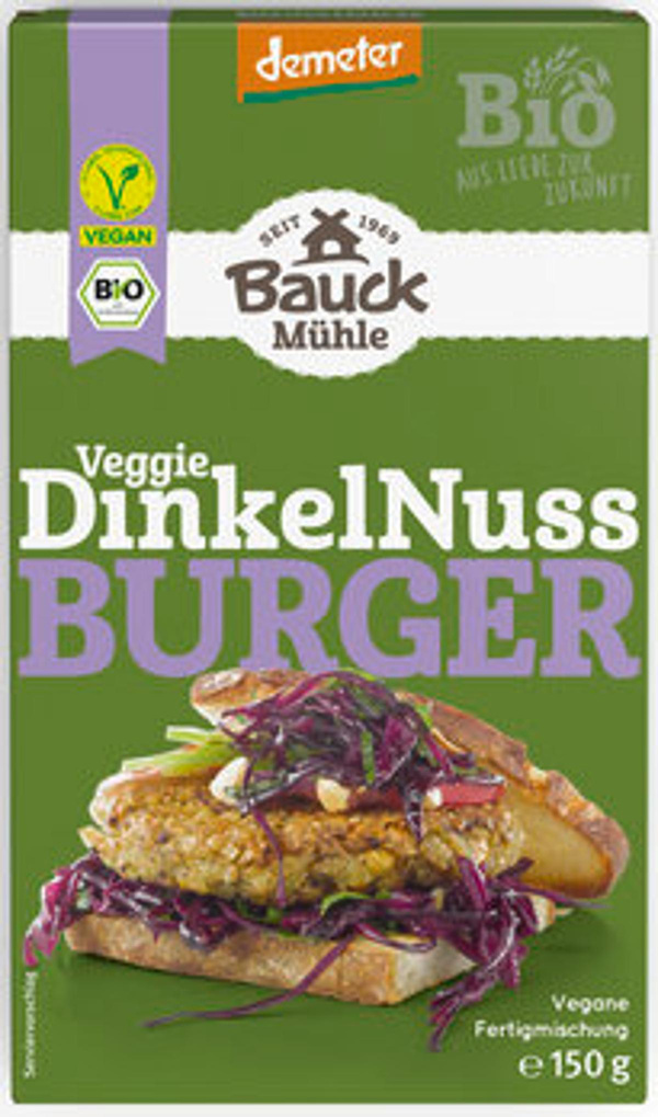 Produktfoto zu DinkelNuss-Burger, Demeter
