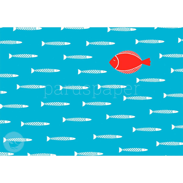 Produktfoto zu Postkarte Gegen den Strom