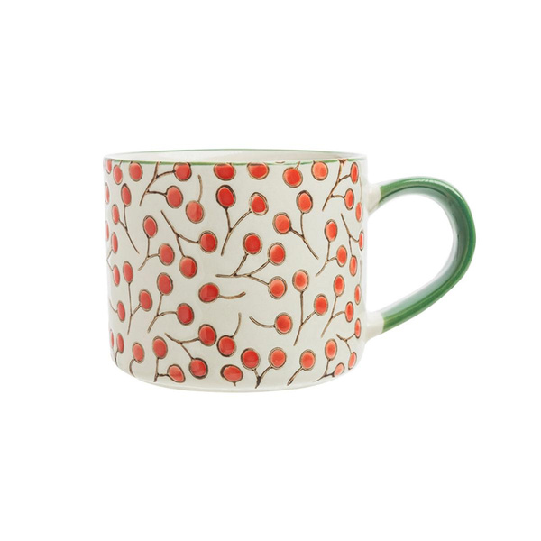 Produktfoto zu Tasse Vintage Garden rot