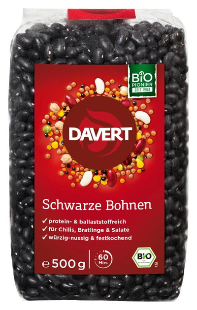 Produktfoto zu Bohnen schwarz 500g